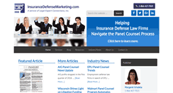 Desktop Screenshot of insurancedefensemarketing.com
